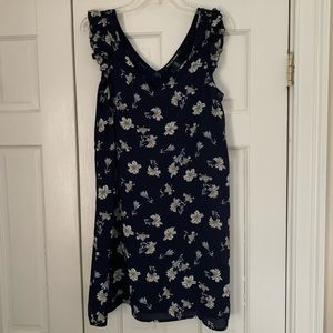 Navy Floral Dress